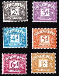 NPD69-D74 1968 Postage Due Set of 6 - Unmounted Mint NPD69-D74 1968 Postage Due Set of 6 - Unmounted Mint