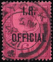 O18 6d Purple/Rose-Red - Fine Used (Cat. £80) - (Spec: L15) (Scott: O17) O18 6d Purple/Rose-Red - Fine Used (Cat. £80) - (Spec: L15) (Scott: O17)