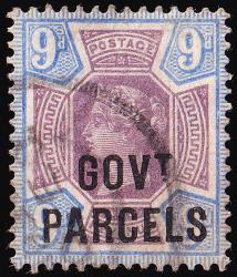 O67 9d Dull Purple & Blue - Fine Used (Cat. £50) - (Spec: L28) (Scott: O35) O67 9d Dull Purple & Blue - Fine Used (Cat. £50) - (Spec: L28) (Scott: O35)