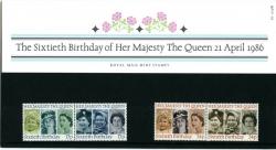 1986 Queen's Birthday pack