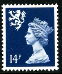 SG S54 14p blue centre band SG S54 14p blue centre band