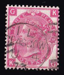 SG102/103 3d Rose Plate 10 - Fine Used (Cat. £85) (Spec: J35) (Scott: 49/49a) SG102/103 3d Rose Plate 10 - Fine Used (Cat. £85) (Spec: J35) (Scott: 49/49a)