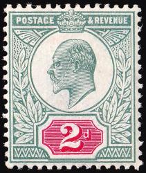 SG227 2d Pale Grey-Green & Carmine-Red (Chalk Paper) - Fine Mounted Mint (Cat. £32) - (Spec: M12, i) SG227 2d Pale Grey-Green & Carmine-Red (Chalk Paper) - Fine Mounted Mint (Cat. £32) - (Spec: M12, i)