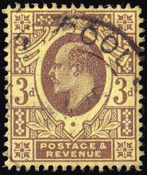 SG285 3d Purple & Lemon - Fine Used (Cat. £9.50) - (Spec: M22, i) (Scott: 149)