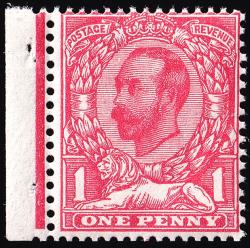 SG331 1d Rose-Pink (Die B) - Unmounted Mint (Cat. £180) - (Spec: N8, viii) SG331 1d Rose-Pink (Die B) - Unmounted Mint (Cat. £180) - (Spec: N8, viii)