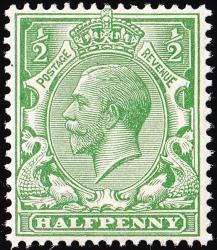 SG354 ½d Yellow-Green - Unmounted Mint (Cat. £10) (Spec: N14, viii) SG354 ½d Yellow-Green - Unmounted Mint (Cat. £10) (Spec: N14, viii)