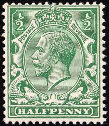 SG356 ½d Blue-Green - Unmounted Mint (Cat. £60) - (Spec: N14, xiv) SG356 ½d Blue-Green - Unmounted Mint (Cat. £60) - (Spec: N14, xiv)
