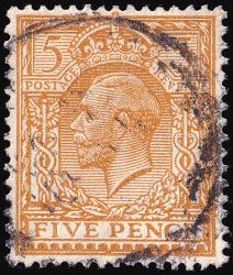 SG383 5d Bistre-Brown - Good Used (Cat. £75) (Spec: N24, vi)