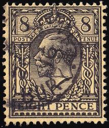 SG390 8d Black & Yellow - Fine Used (Cat. £1) - (Spec: N28, i) (Scott: 193)