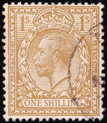 SG396 1/- Bistre-Brown - Fine Used (Cat. £12) - (Spec: N32, ii) (Scott: 200) SG396 1/- Bistre-Brown - Fine Used (Cat. £12) - (Spec: N32, ii) (Scott: 200)