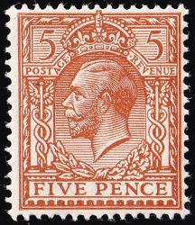 SG425 5d Brown - Fine Mounted Mint (Cat. £20) - (Spec: N40) (Scott: 188a) SG425 5d Brown - Fine Mounted Mint (Cat. £20) - (Spec: N40) (Scott: 188a)