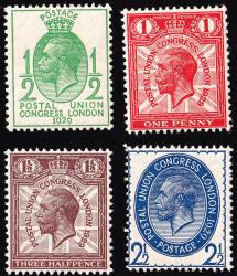 SG434-437 1929 Ninth UPU Congress - Unmounted Mint (Cat. £35) - (Spec: NCom5-8) (Scott: 205-208) SG434-437 1929 Ninth UPU Congress - Unmounted Mint (Cat. £35) - (Spec: NCom5-8) (Scott: 205-208)