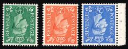 SG485WI-489WI Set of 3 Light Colours, Wmk Inverted - Unmounted Mint (Cat. £9.50) - (Spec: Q2b/Q14a) (Scott: 258i/262i) SG485WI-489WI Set of 3 Light Colours, Wmk Inverted - Unmounted Mint (Cat. £9.50) - (Spec: Q2b/Q14a) (Scott: 258i/262i)