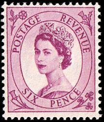 SG 548a 6d deep claret SG 548a 6d deep claret