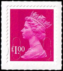 SG U2912 £1 magenta SG U2912 £1 magenta