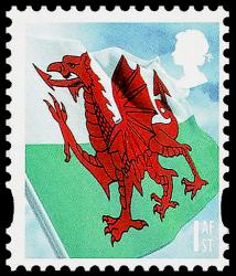 SG W148 1st Welsh Flag, De La Rue