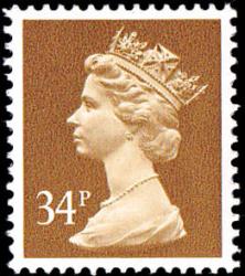SG X985 34p ochre brown SG X985 34p ochre brown