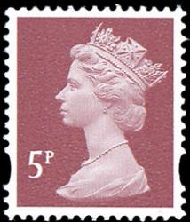 SG Y1670 5p red brown 2 band