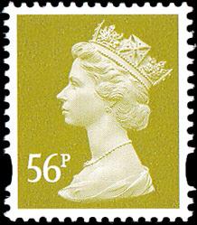 SG Y1729 56p yellow olive SG Y1729 56p yellow olive