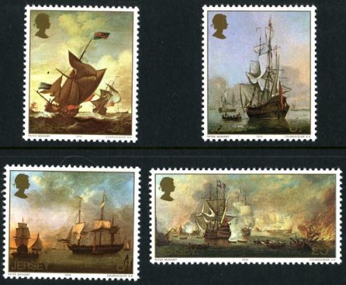 1974 Jersey Artists (2nd series), Marine Paintings by Peter Monamy