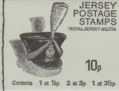1975 10p Military Headgear margin at top (SB21a)