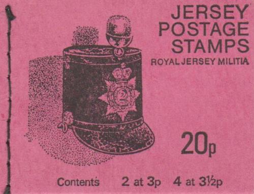 1975 20p Military Headgear margin at top (SB22a)