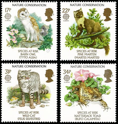 1986 Europa, Nature Conservation, Endangered Species