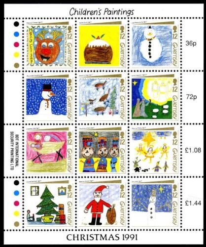1991 Christmas Children's Paintings
