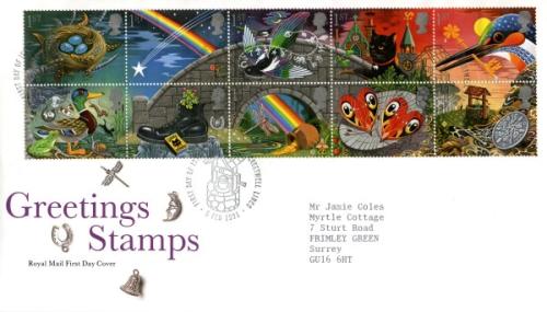1991 Greetings Good Luck (Addressed)
