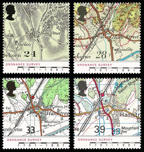 1991 Ordnance Survey Maps of Hamstreet Kent