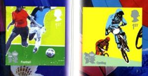2010 Olympics Football & Cycling Self-adhesive (SG3107a-3108b)