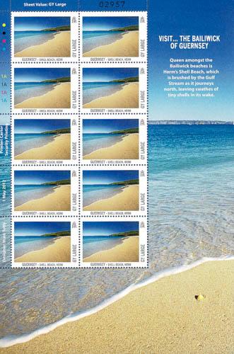 2012 International 20g Europa Visit Guernsey Stamp Sheet