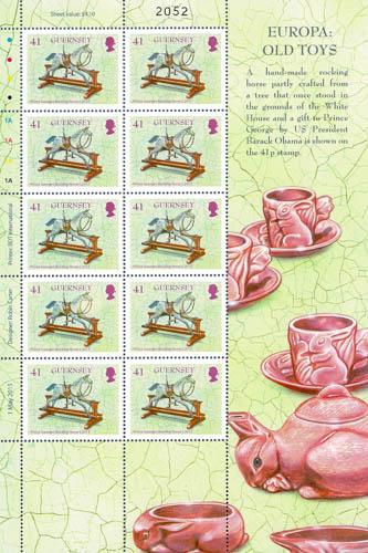 2015 41p Europa Old Toys Stamp Sheet