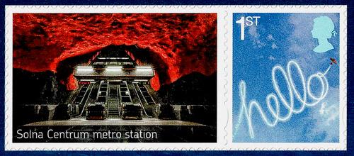 2019 Stockholmia Expo Smilers Stamp with Label (Label may vary from shown)