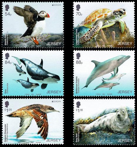 2021 Europa, Endangered National Wildlife, Jersey Seabirds and Marine Life