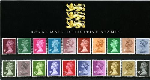 1987 1p to 75p Pack No.9