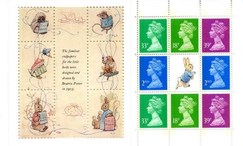 SG x1012m B Potter rabbit label