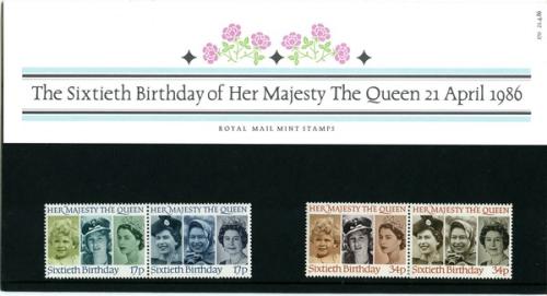 1986 Queen Elizabeth II's 60th Birthday Pack