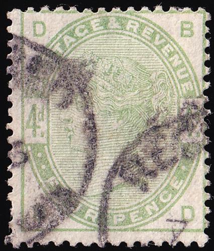 SG192 4d Dull Green - Average Used (Cat. £100) - (Spec: K22) (Scott: 103)