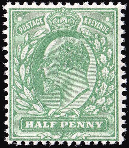 SG268 ½d Dull Green - Unmounted Mint (Cat. £6) - (Spec: M3, ii)