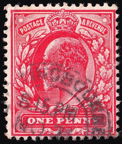 SG272a 1d Rose-Red, No Watermark (Brick Red) - Fine Used - (Spec: M6a)