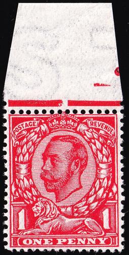 SG341 1d Bright Scarlet - Unmounted Mint (Cat. £7.5) (Spec: N11, ii)