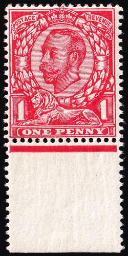 SG342 1d Scarlet - Unmounted Mint (Cat. £8) - (Spec: N11, i) (Scott: 154)