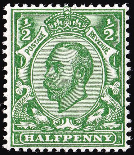 SG344 ½d Green - Unmounted Mint (Cat. £8) - (Spec: N5) (Scott: 157)