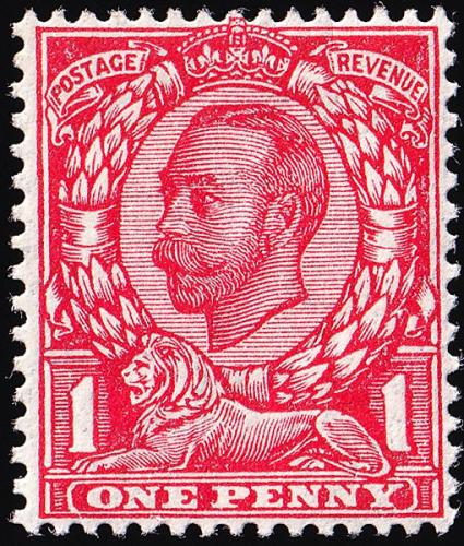 SG350 1d Scarlet - Unmounted Mint (Cat. £25) - (Spec: N13, i)