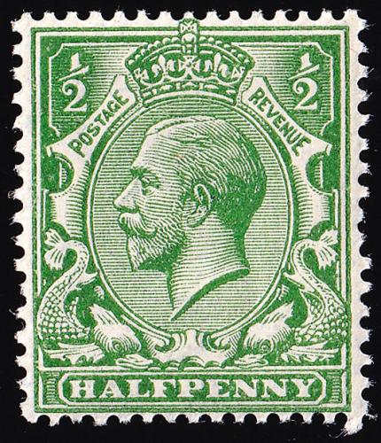 SG353 ½d Deep Green - Unmounted Mint (Cat. £10) - (Spec: N14, ii)