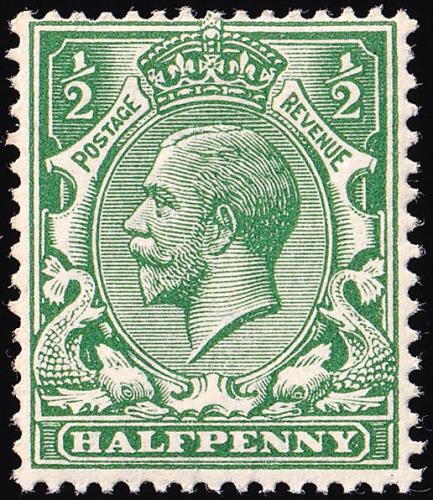SG356 ½d Blue-Green - Unmounted Mint (Cat. £60) - (Spec: N14, xiv)