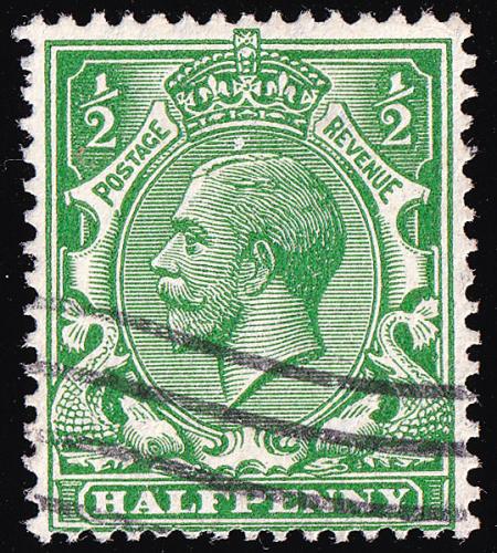 SG356 (N14) ½d Blue-Green - Good Used (Cat. £25)