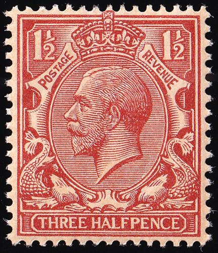 SG365 1½d Yellow-Brown - Unmounted Mint (Cat. £30) - (Spec: N18, x)