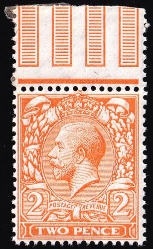 SG366 2d Orange-Yellow (Die I) - Unmounted Mint (Cat. £14) - (Spec: N19, i)